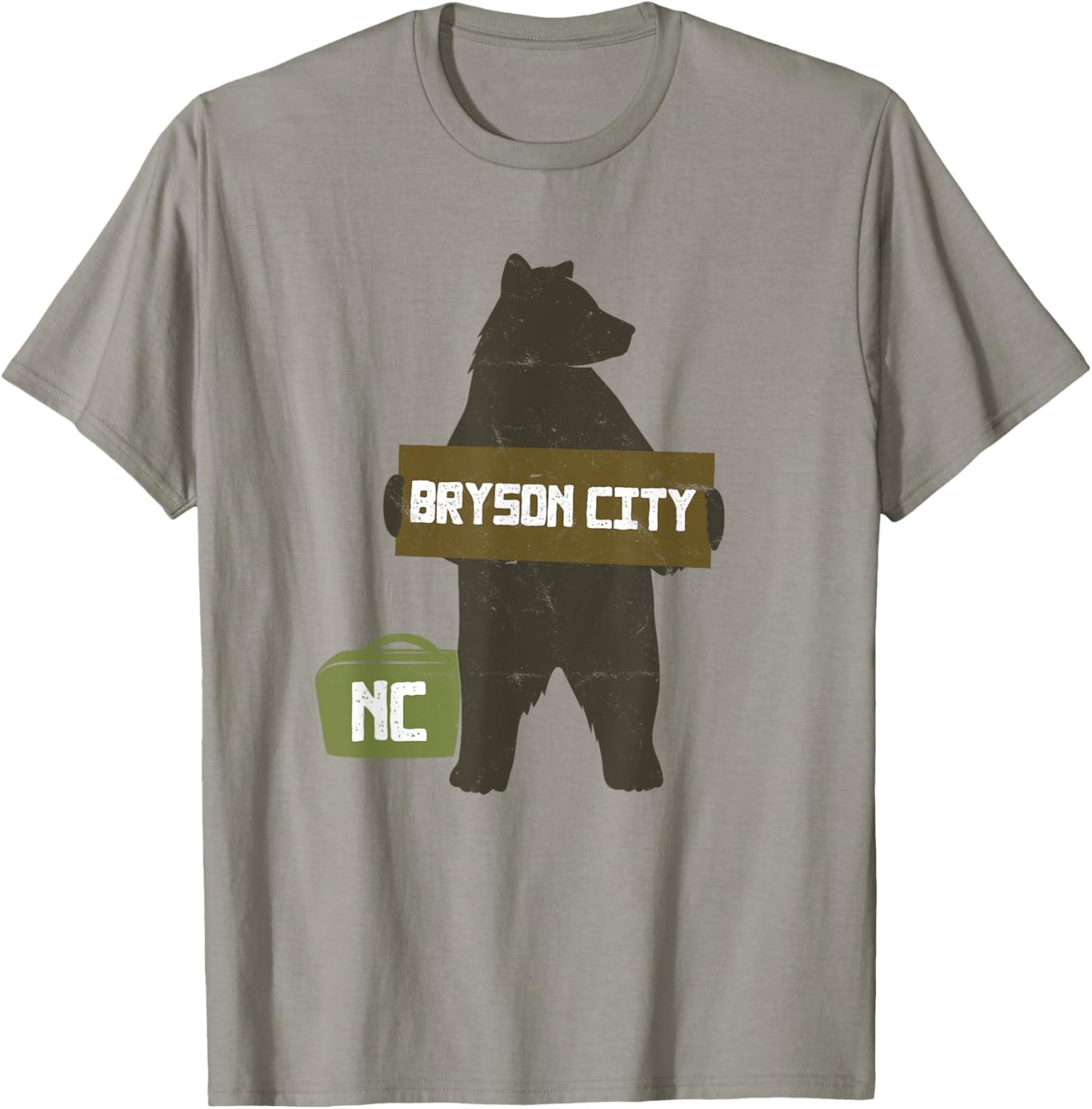 Bryson City North Carolina NC Cute Hitchhiking Bear T-Shirt