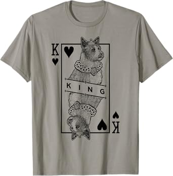 Portuguese Podengo Pequeno King Of Hearts Funny Dog Lover T-Shirt