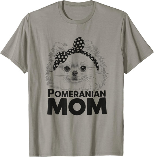 Pomeranian Mom Pom Dog Design Idea For Women T-Shirt