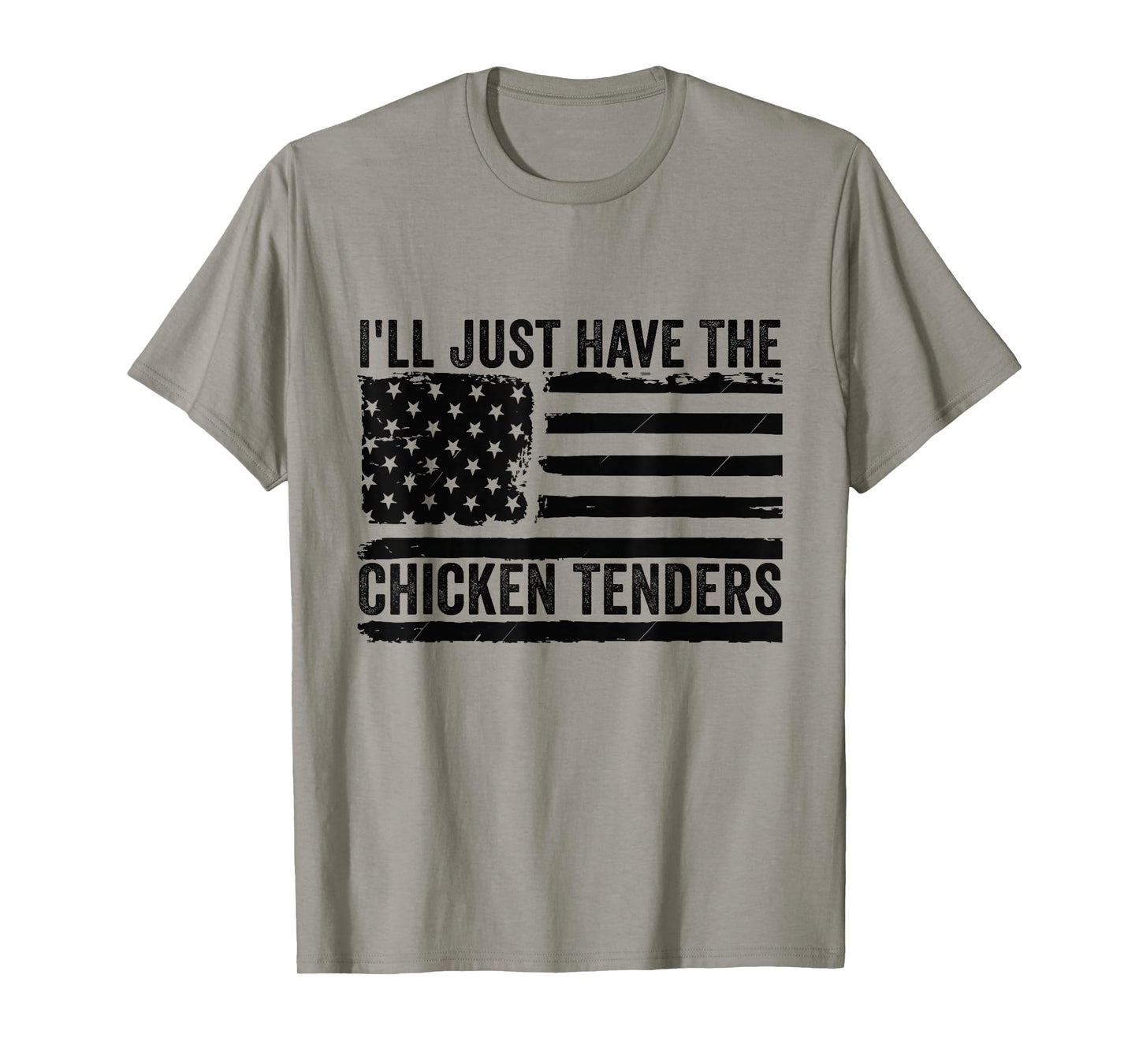 I'll Just Have The Chicken Tenders Apparel Unisex-Adults, Unisex-Kids Chicken Lovers T-Shirt Grey Small Modern Classic Crew Neck Short Sleeve T-Shirt