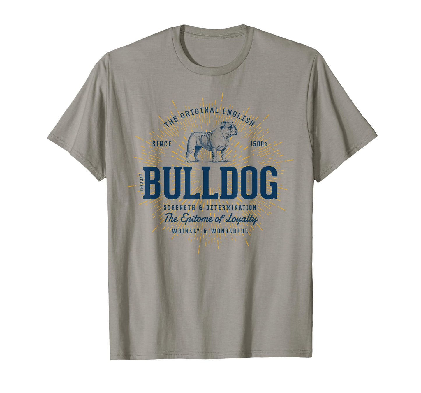 Retro English Bulldog Vintage T-Shirt for Men Women Kids