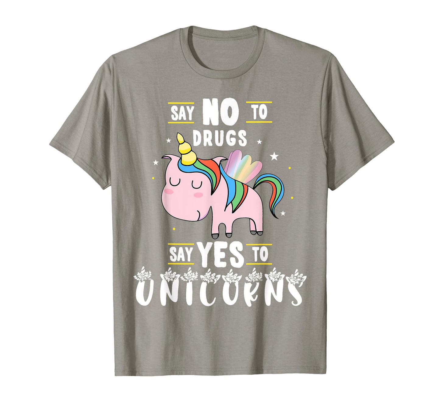 Red Ribbon Week Say No To Drugs Say Yes to Unicorns Gift T-Shirt