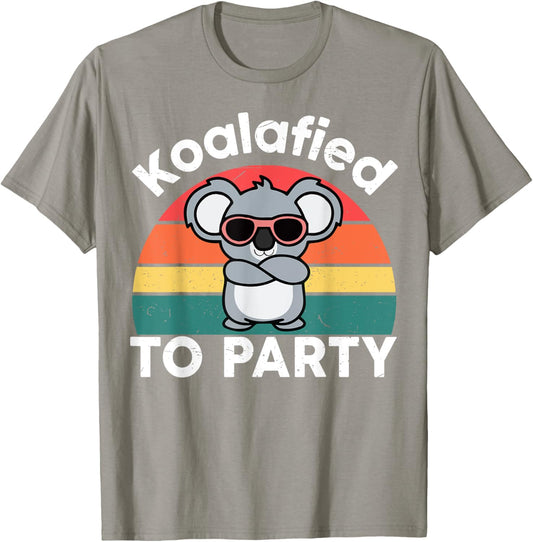 Cute koalafied shirt to party men kids boys girl women koala T-Shirt