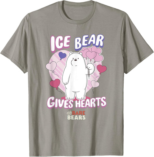 We Bare Bears Valentine's Day Ice Bear Hearts T-Shirt