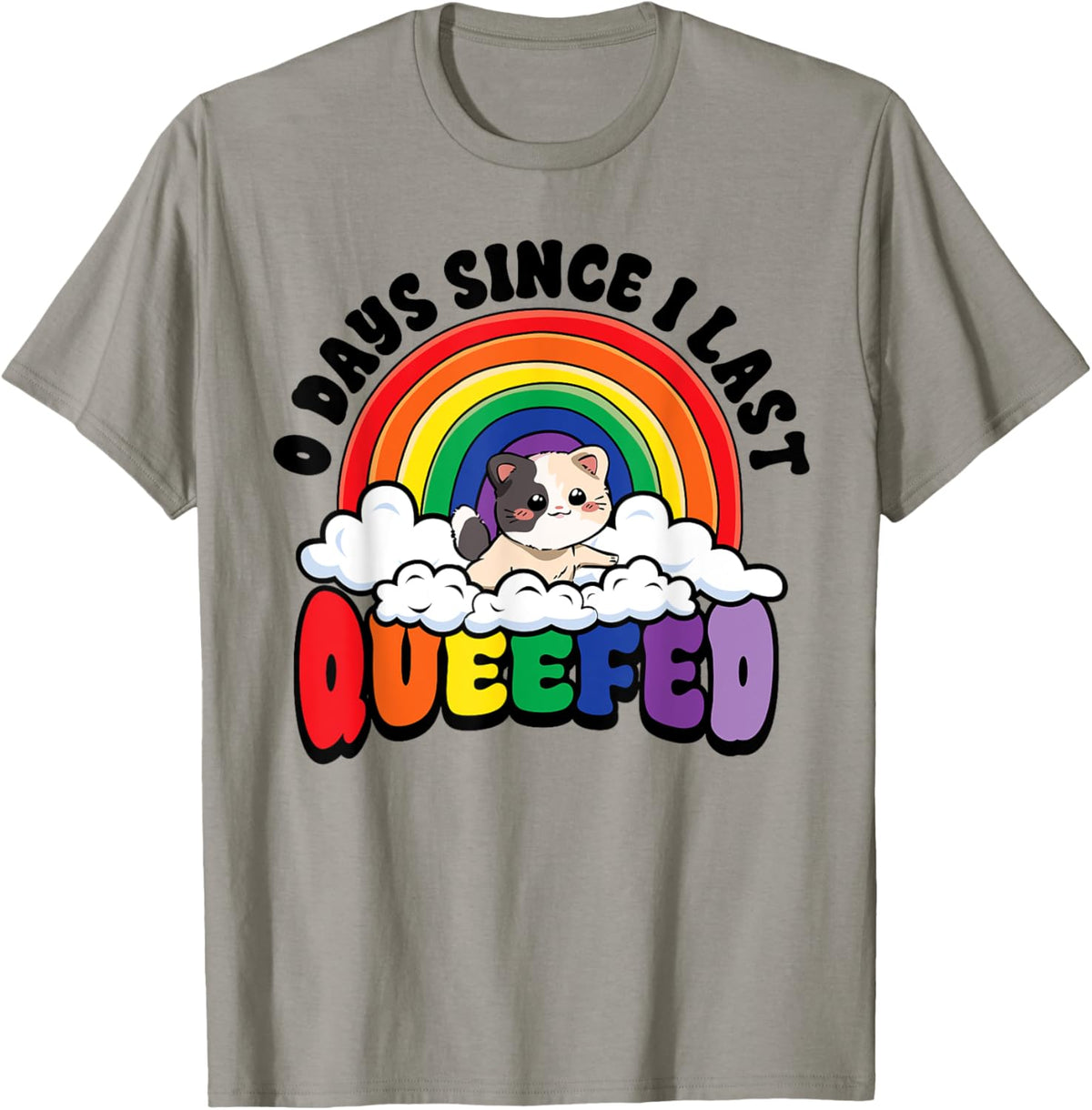Funny Embarrassing 0 Days Since I Last Queefed Adult Humor T-Shirt