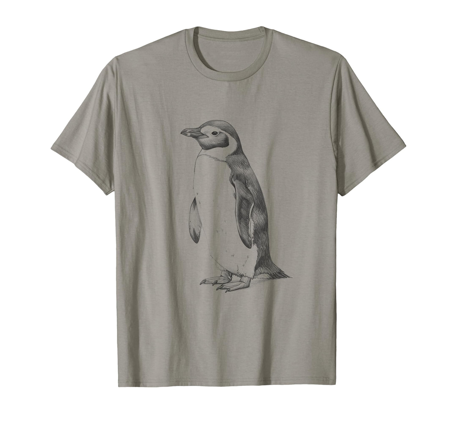 Vintage Penguin Drawing Art Design T-Shirt