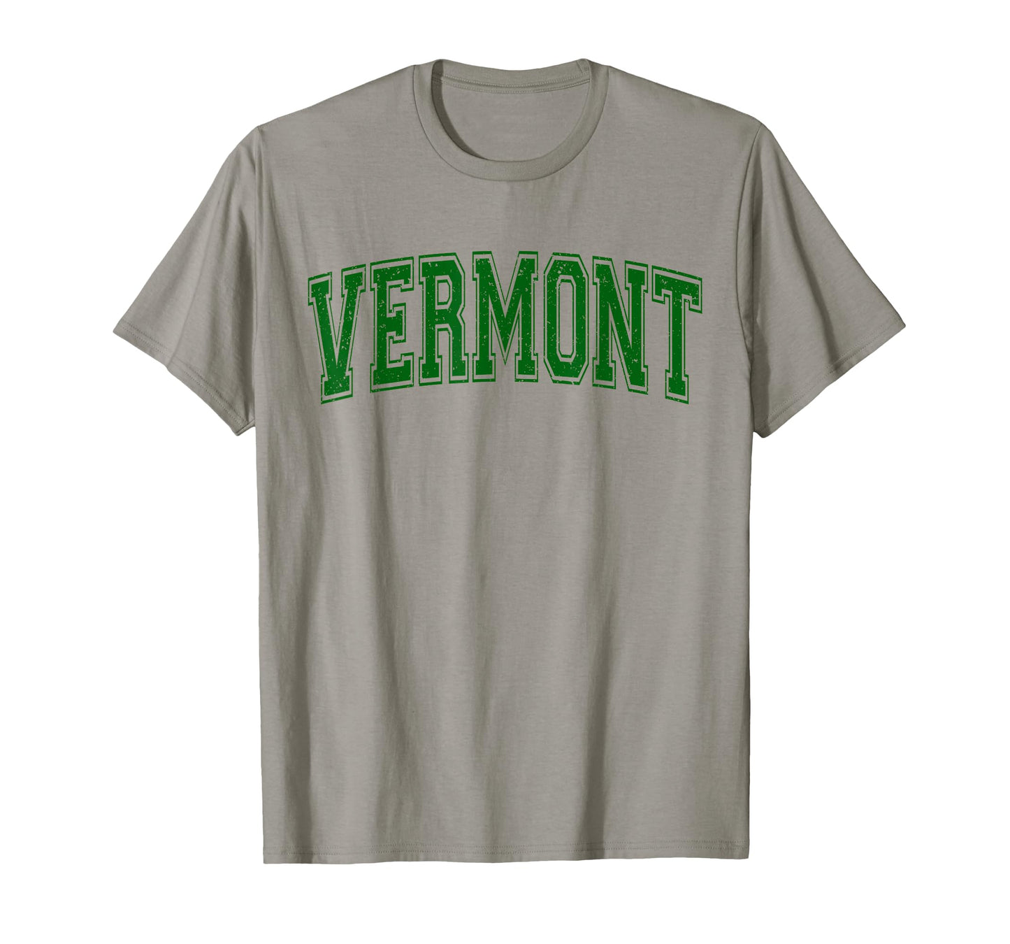 VERMONT VARSITY STYLE TEXT FLAG SPORTS ATHLETIC JERSEY STYLE T-Shirt