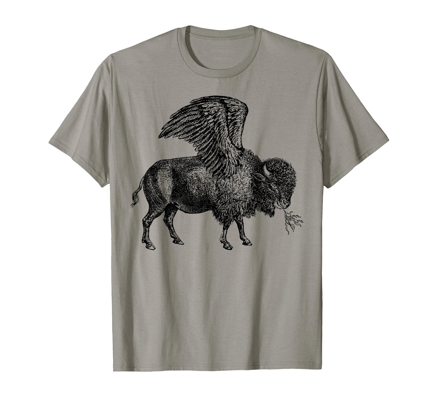 Funny design Buffalo Wings Hot Foodie Chicken Bison Vintage T-Shirt