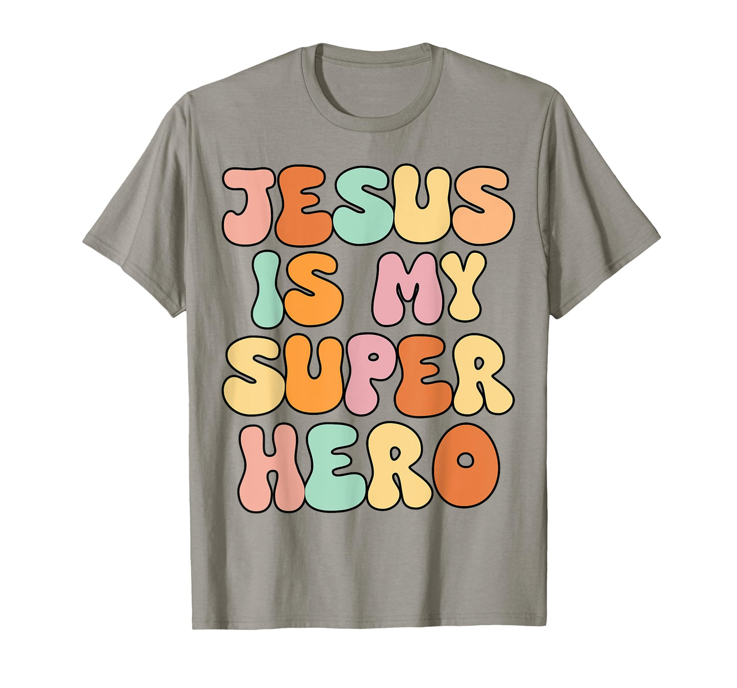 Toddler Girls Jesus is My Superhero Christian Sister God Mom T-Shirt