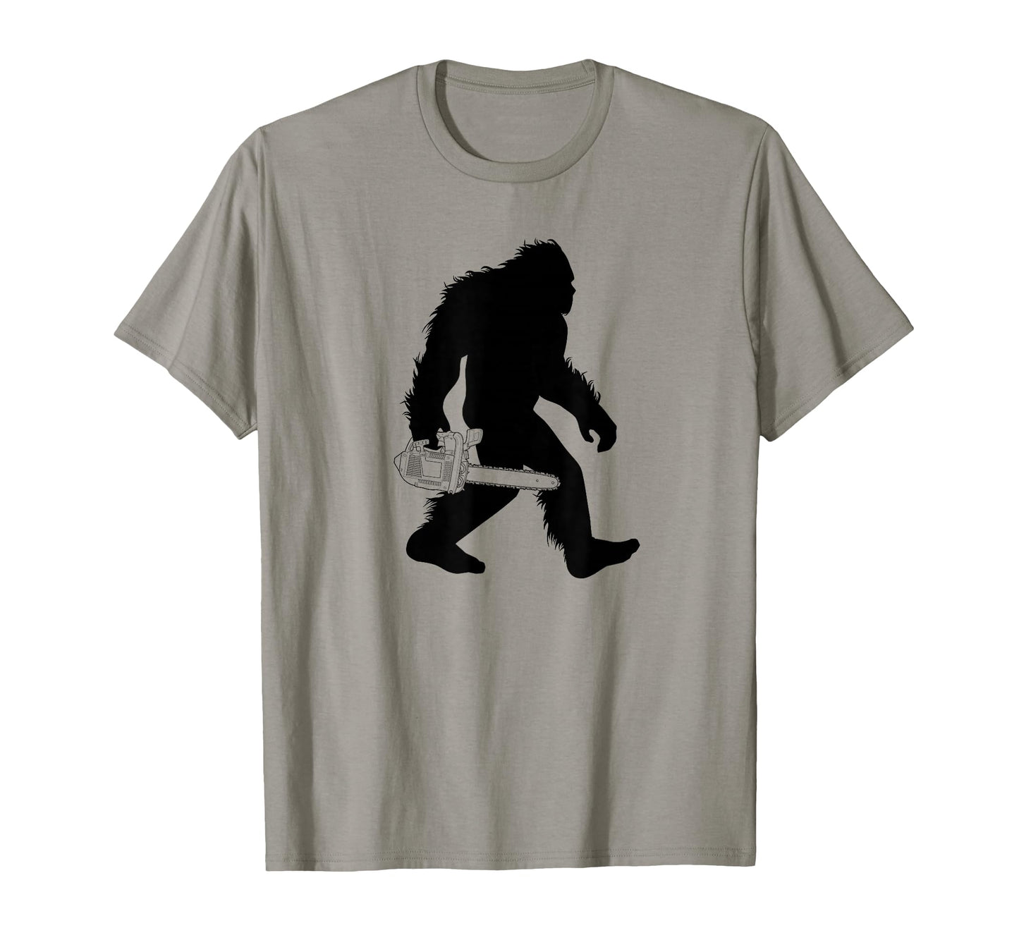 Bigfoot Carrying Chainsaw T-Shirt, Lumberjack Sasquatch Tee T-Shirt