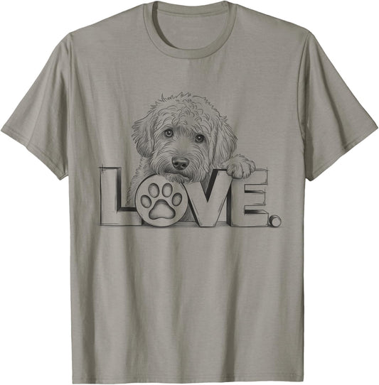Labradoodle Dog Love Design T-Shirt