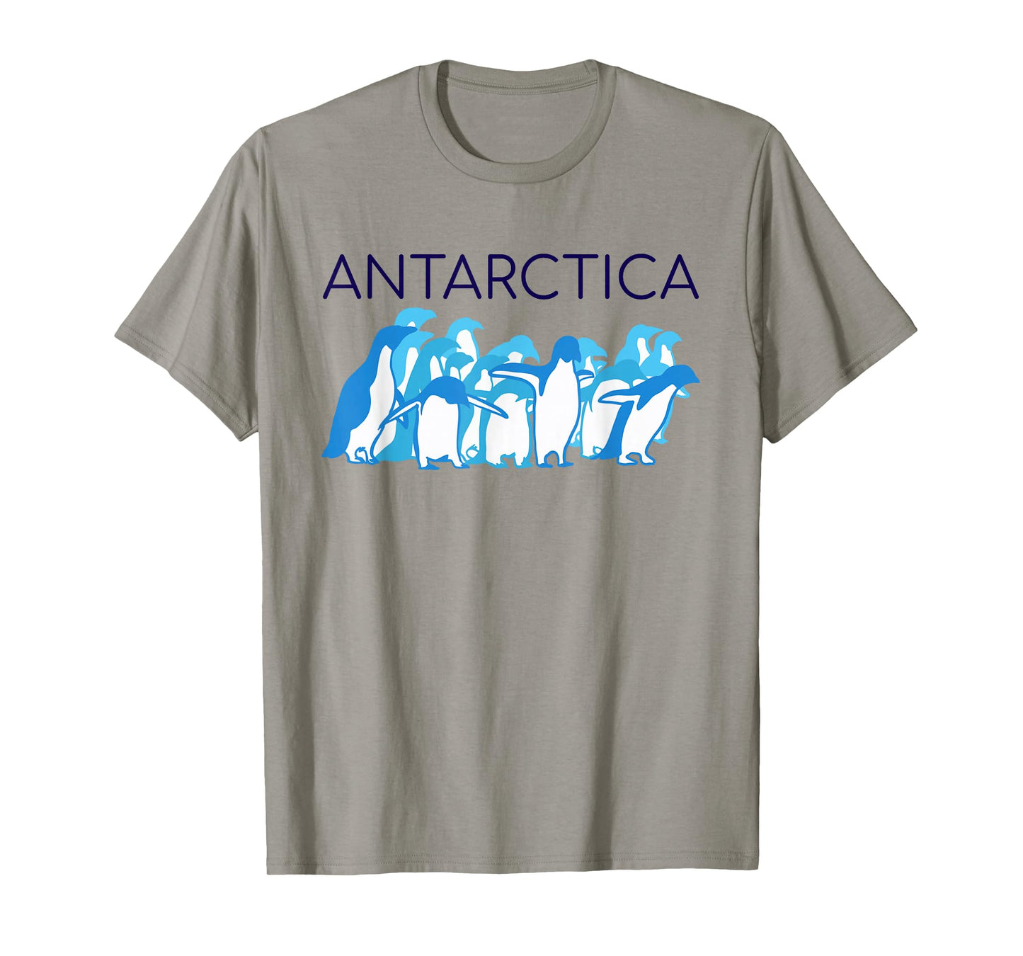 UpTheCreek Antarctica T-Shirt, Men's Unisex-Adults, Blue, Short Sleeve, Small