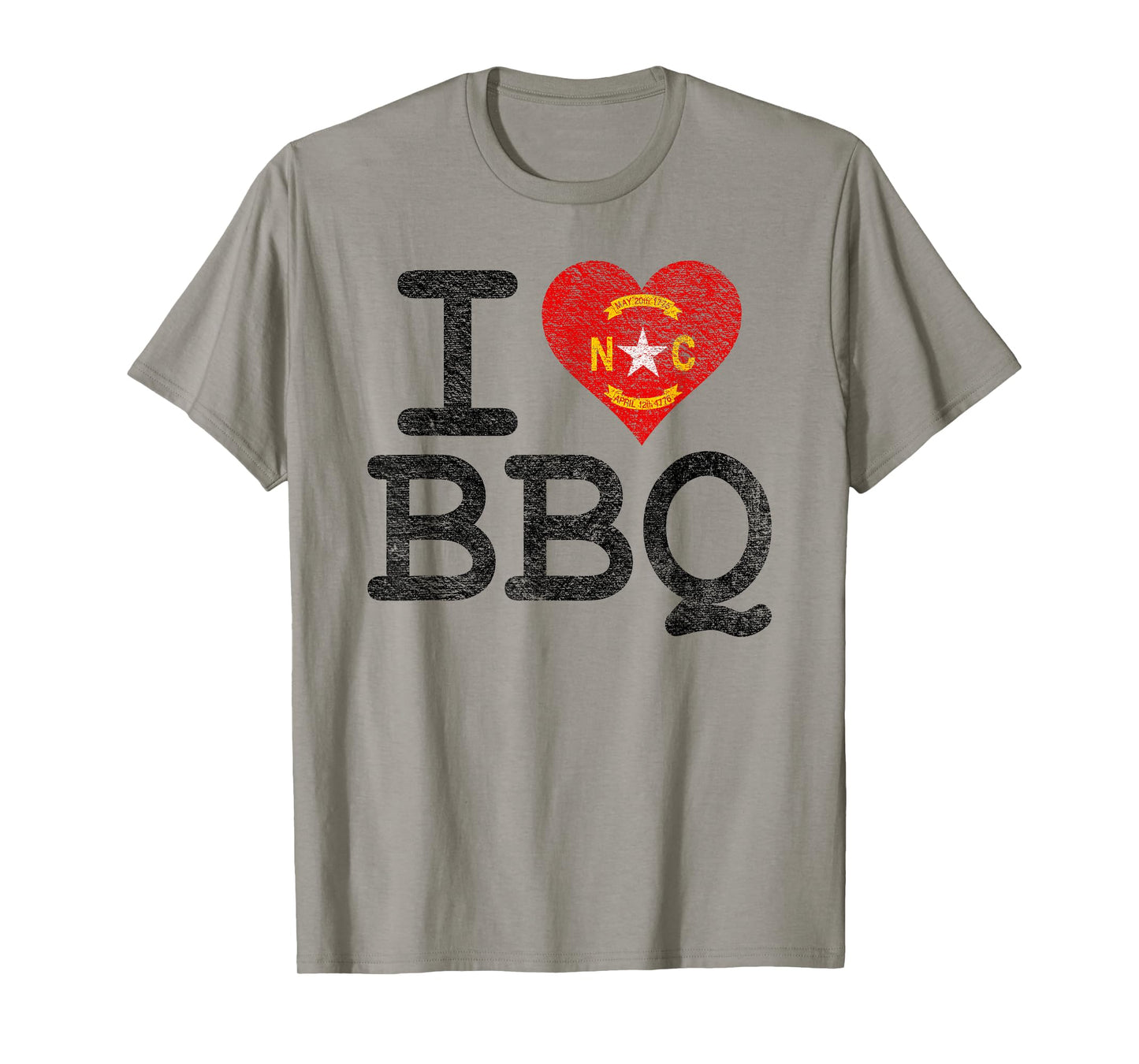 I LOVE NORTH CAROLINA BBQ I HEART NC BARBECUE SAUCE SMOKER T-Shirt