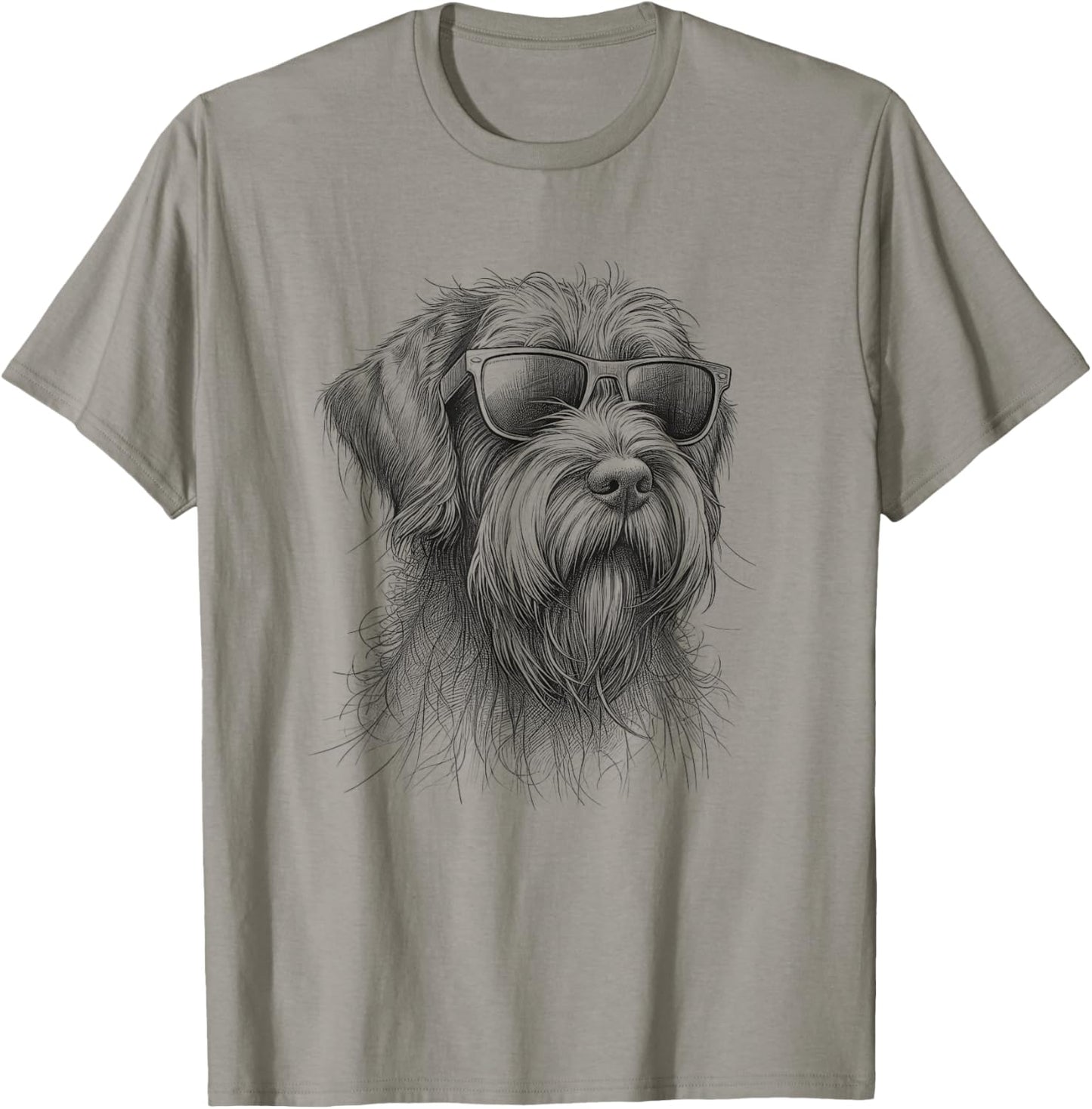 Wirehaired Pointing Griffon Sunglasses Dog Design For Men T-Shirt