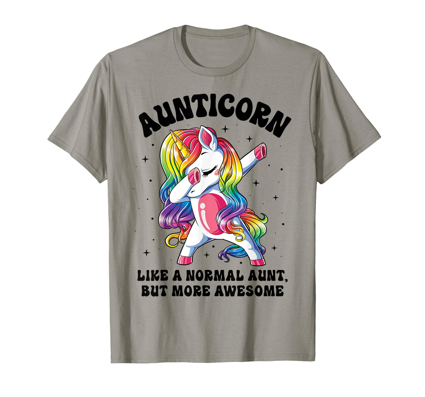 Aunticorn Like Normal Aunt But More Awesome Dabbing Unicorn T-Shirt