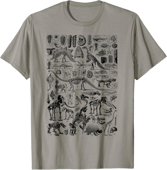 Dinosaur Fossils T-Rex Paleontology vintage archeology gift T-Shirt