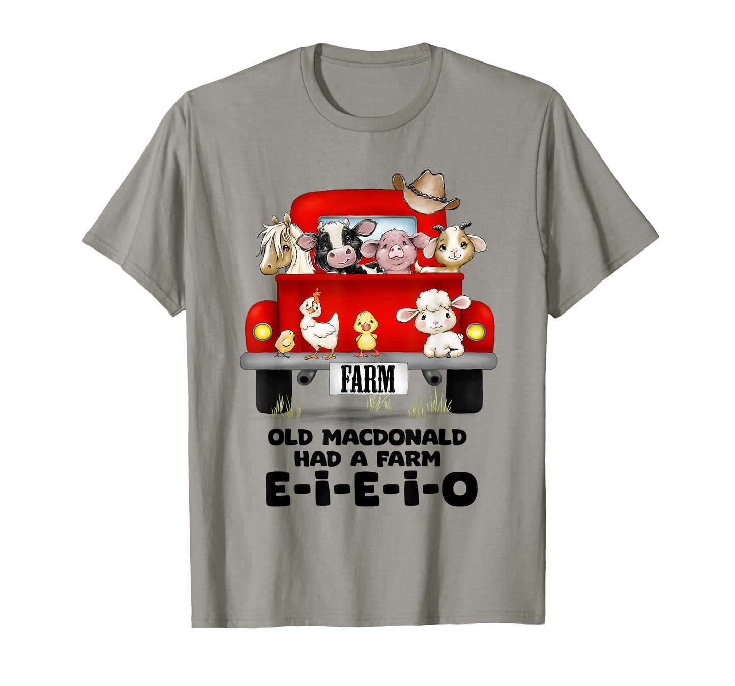 Toddler Kids Old MacDonald Had a Farm E-I-E-I-O Nursery Song T-Shirt