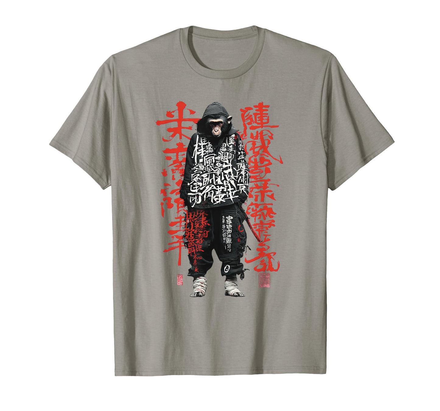 Graffiti Monkey Japanese Urban Streetwear T-Shirt