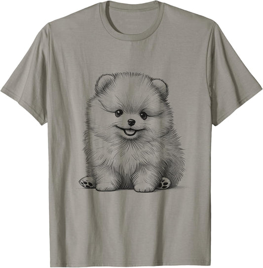 Pomeranian Puppy Pom Dog Owner Design Idea T-Shirt