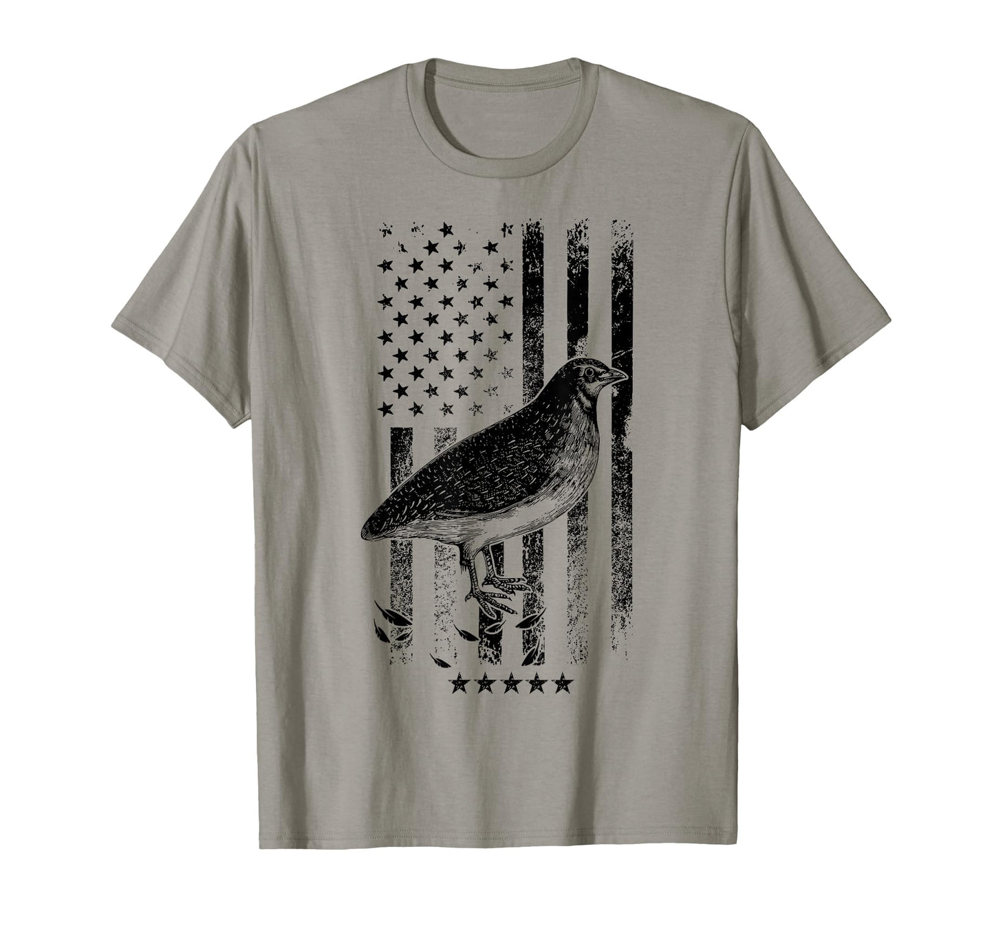 USA American Flag Hunters - Hunting Quail Bird T-Shirt