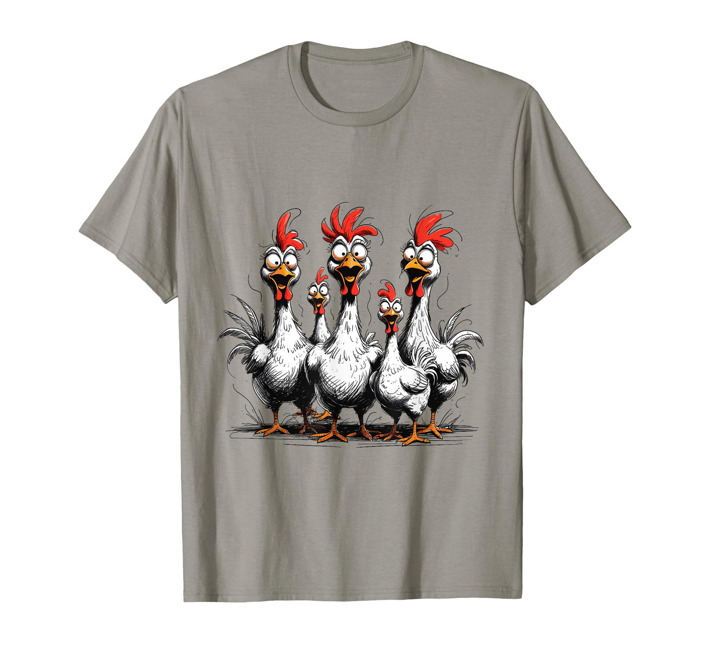 Crazy Chickens Tees- Funny Farm Animal Tee for Chicken Lover T-Shirt
