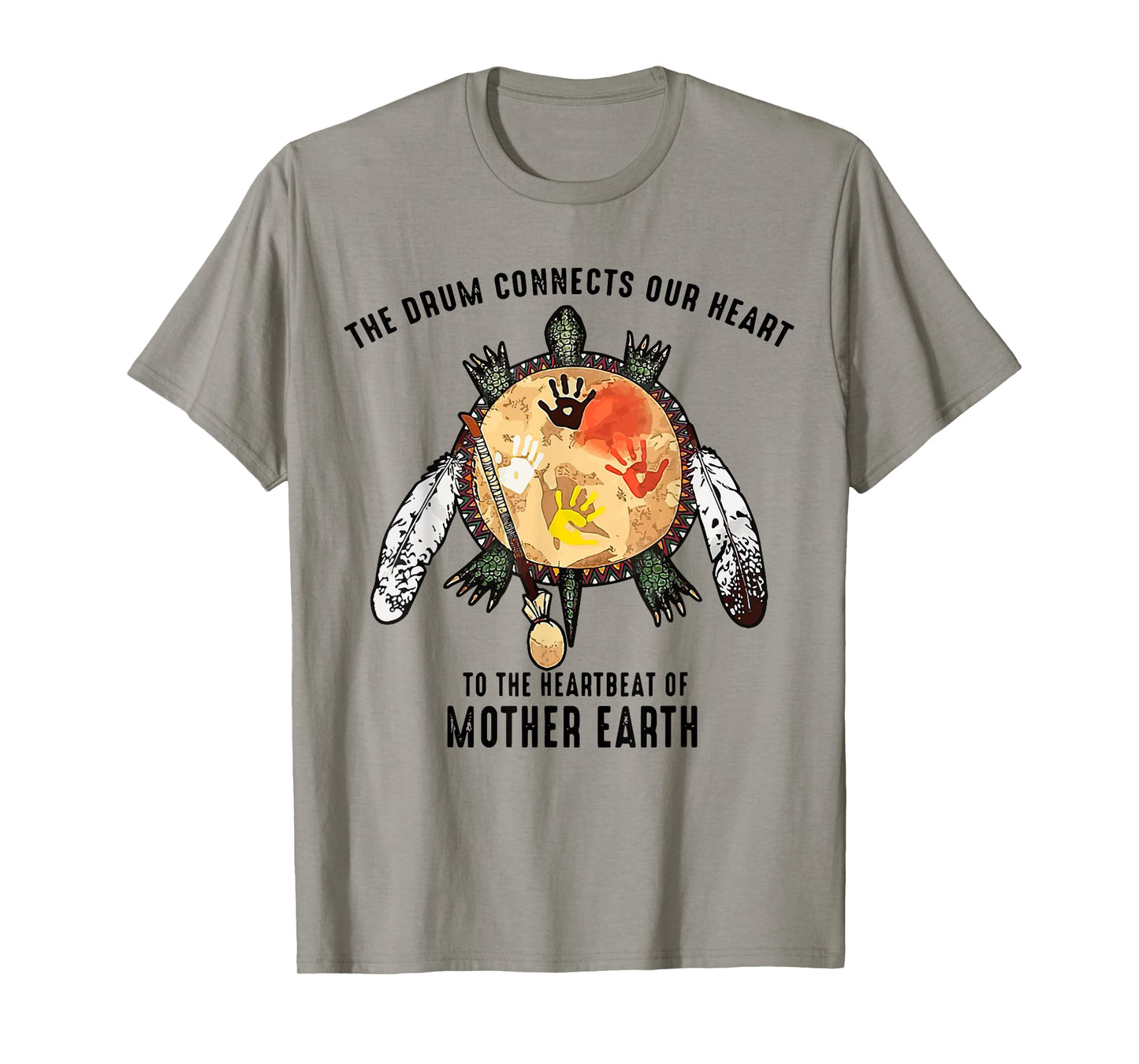 Native American The Drum Connects Our Heart To The HeartBeat T-Shirt