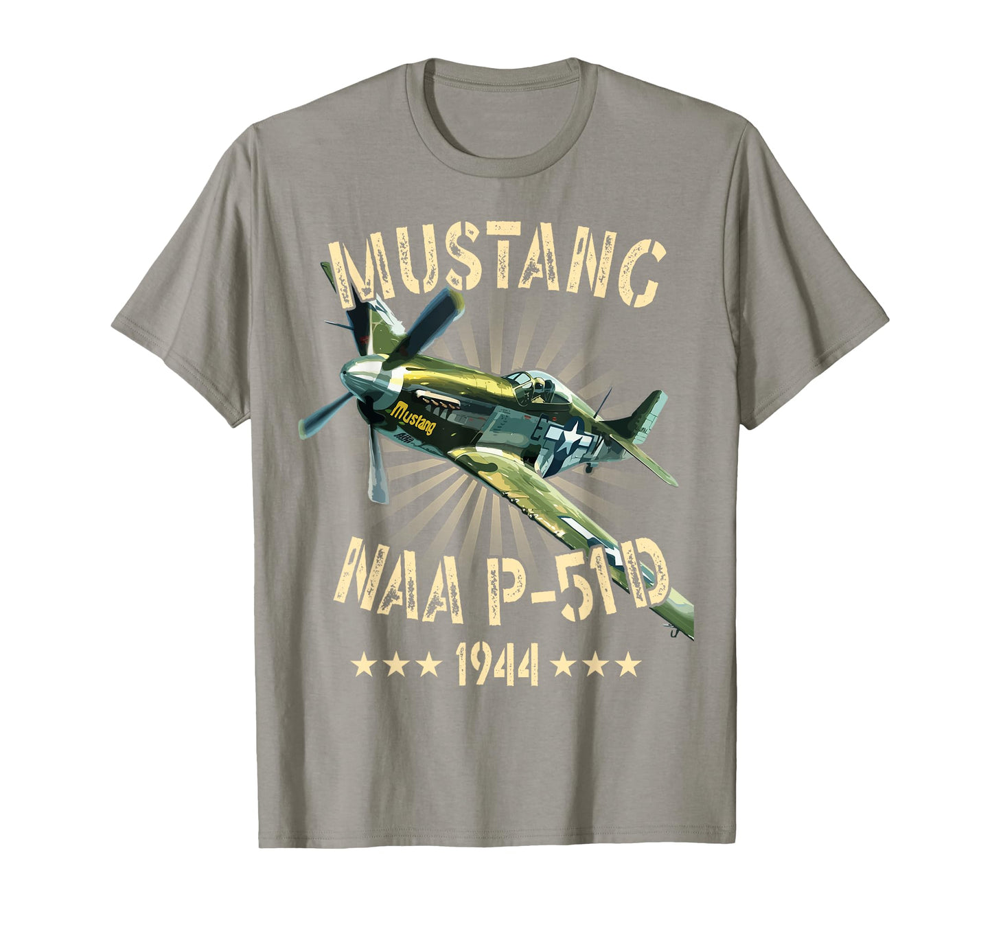 P-51D Mustang Vintage North American P-51D Fighter Warbirds T-Shirt