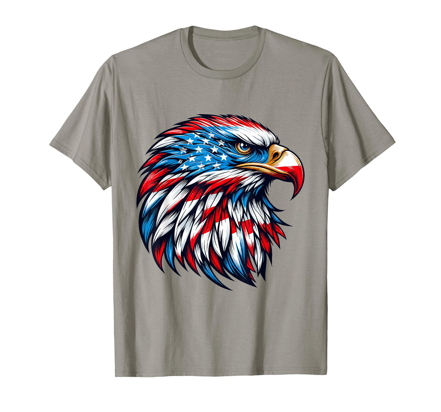 4th Of July Patriotic Eagle USA American Flag men boys T-Shirt