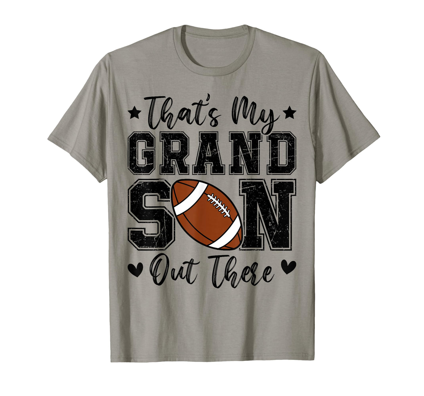 That's My Grandson Out There Funny Football Grandma T-Shirt