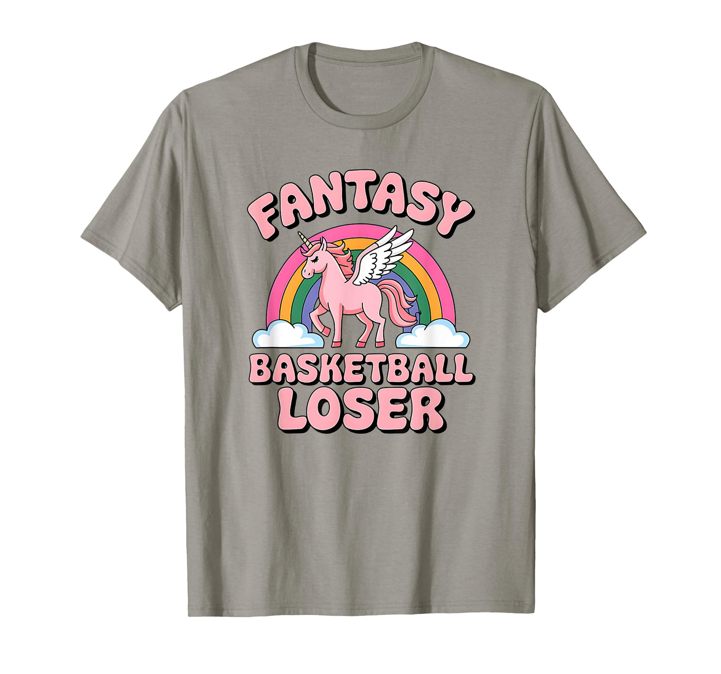 Fantasy Basketball Loser Unicorn Shirt For Bad Players T-Shirt