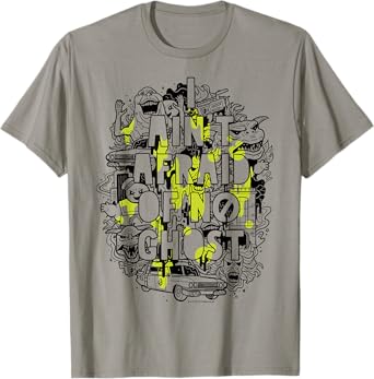 Ghostbusters Ain't Afraid Collage Slime Drip Poster T-Shirt T-Shirt