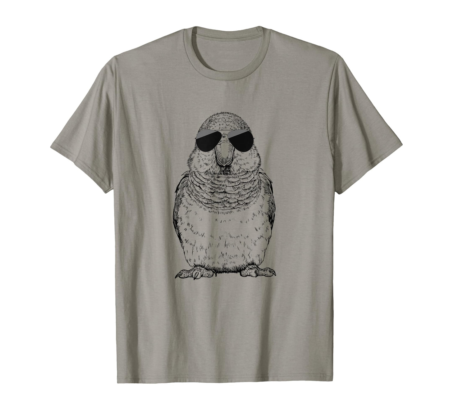 Quaker Parrot Bird with Sunglasses Unisex-Adults, Kids T-Shirt