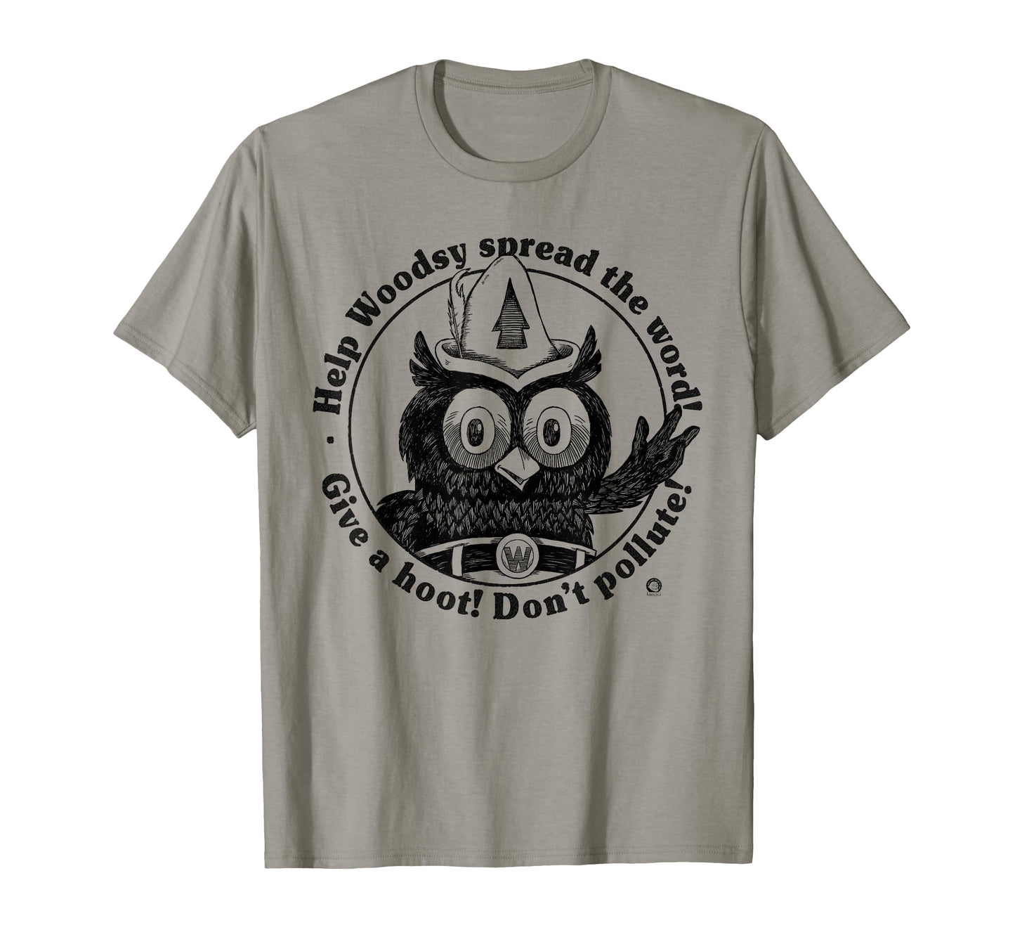 Woodsy Owl Give a Hoot Don't Pollute 70s Vintage T-Shirt