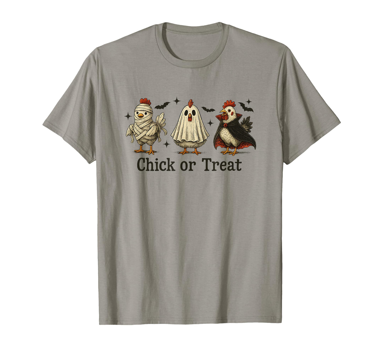 Chick or Treat Funny Chicken Halloween Costume Design T-Shirt