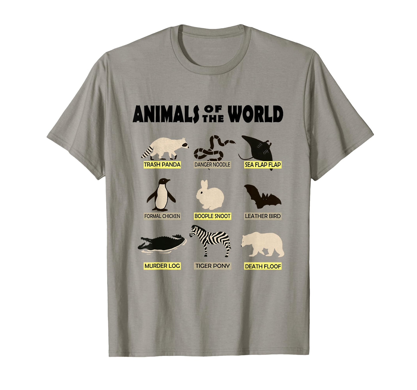Animals of the World - Cute and Funny Animal Shirt T-Shirt
