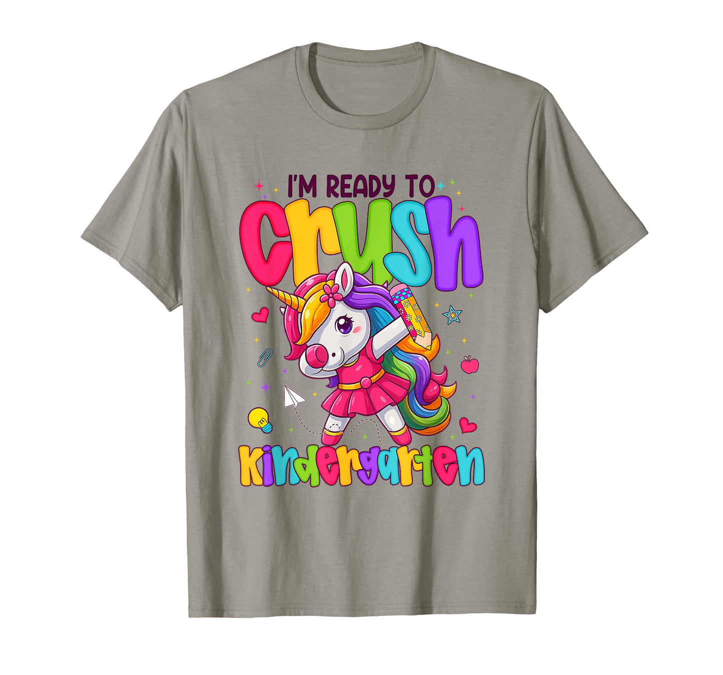 I'm Ready To Crush Kindergarten Unicorn Back To School Girls T-Shirt