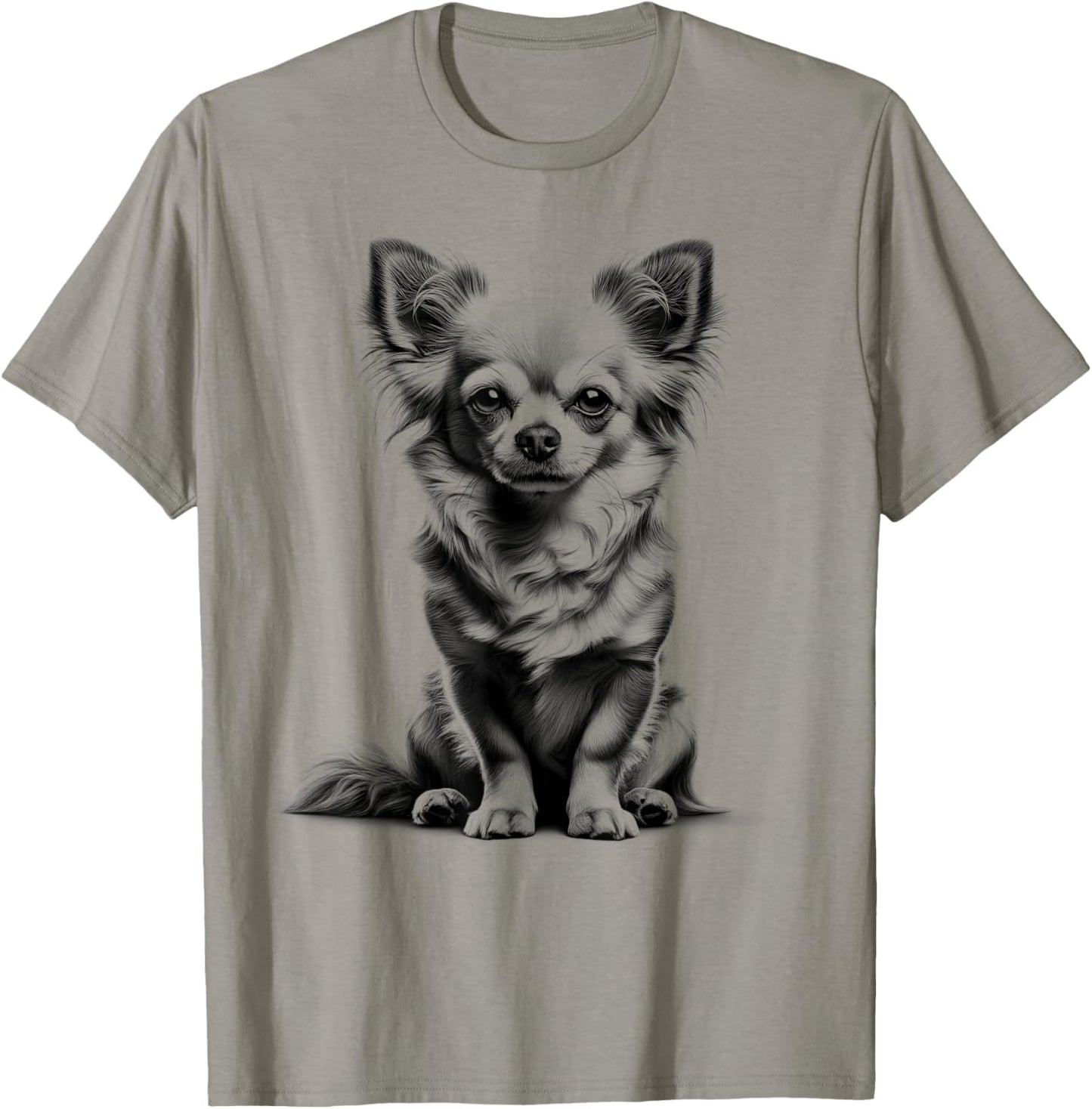 Cute Chihuahua Drawing Style T-Shirt