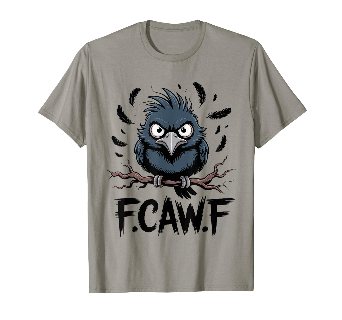 F-Caw-F Raven Moon Gothic Halloween, Black Crow Bird Lover T-Shirt