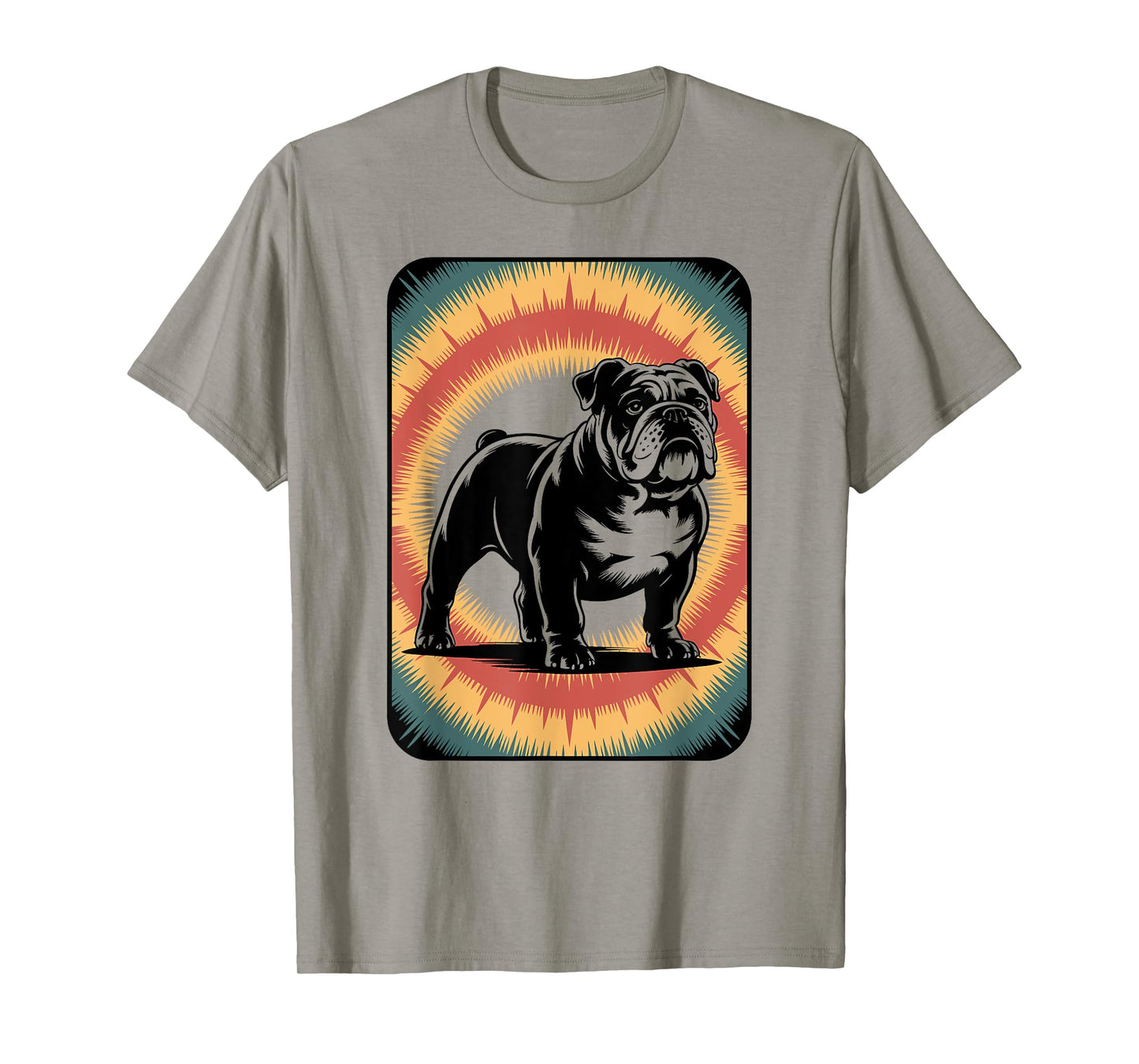 Tie Dye English Bulldog Portrait Dog Mom Bulldog Dog Rasta T-Shirt