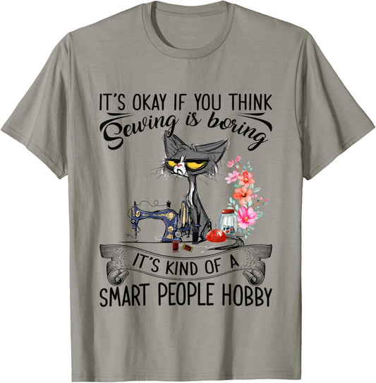 Sewing Machine Craft Quilting Sewer Cat Sewing T-Shirt