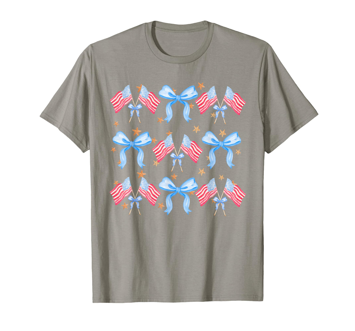 Patriotic Coquette 4th July American Flag Independence Day T-Shirt for Women Men