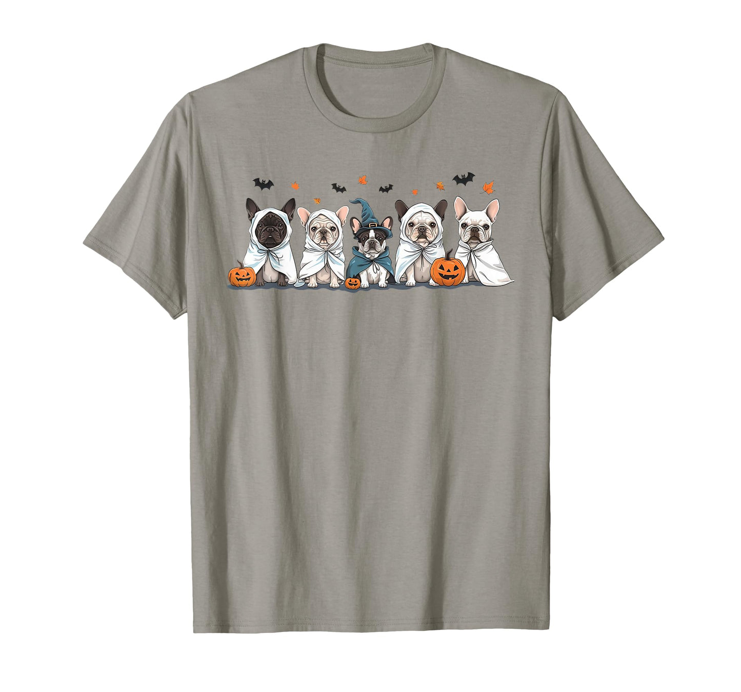 Funny Frenchie Halloween Costume Cute French Bulldog Ghost T-Shirt