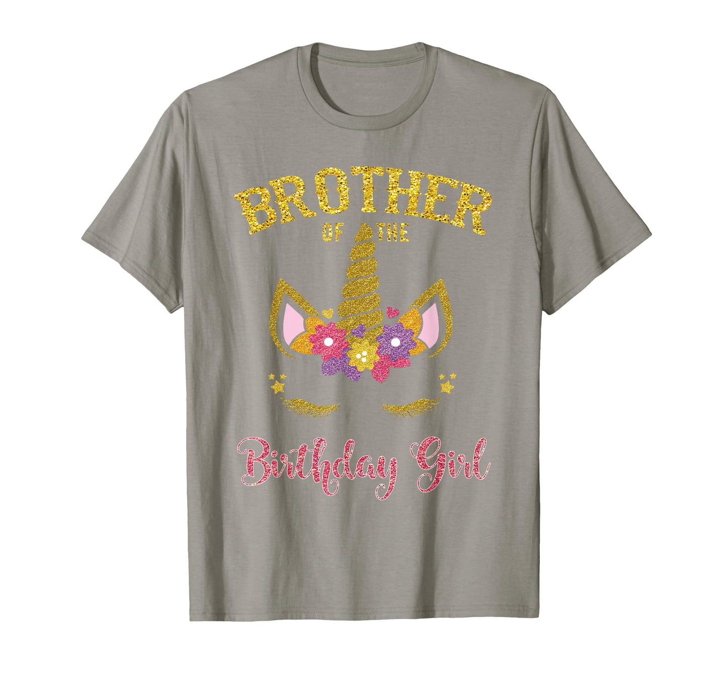 Brother Of The Birthday Girl Unicorn Family Matching T-Shirt