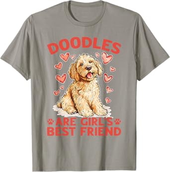 Goldendoodle Dog Breed Doodles Are A Girl's Best Friend T-Shirt