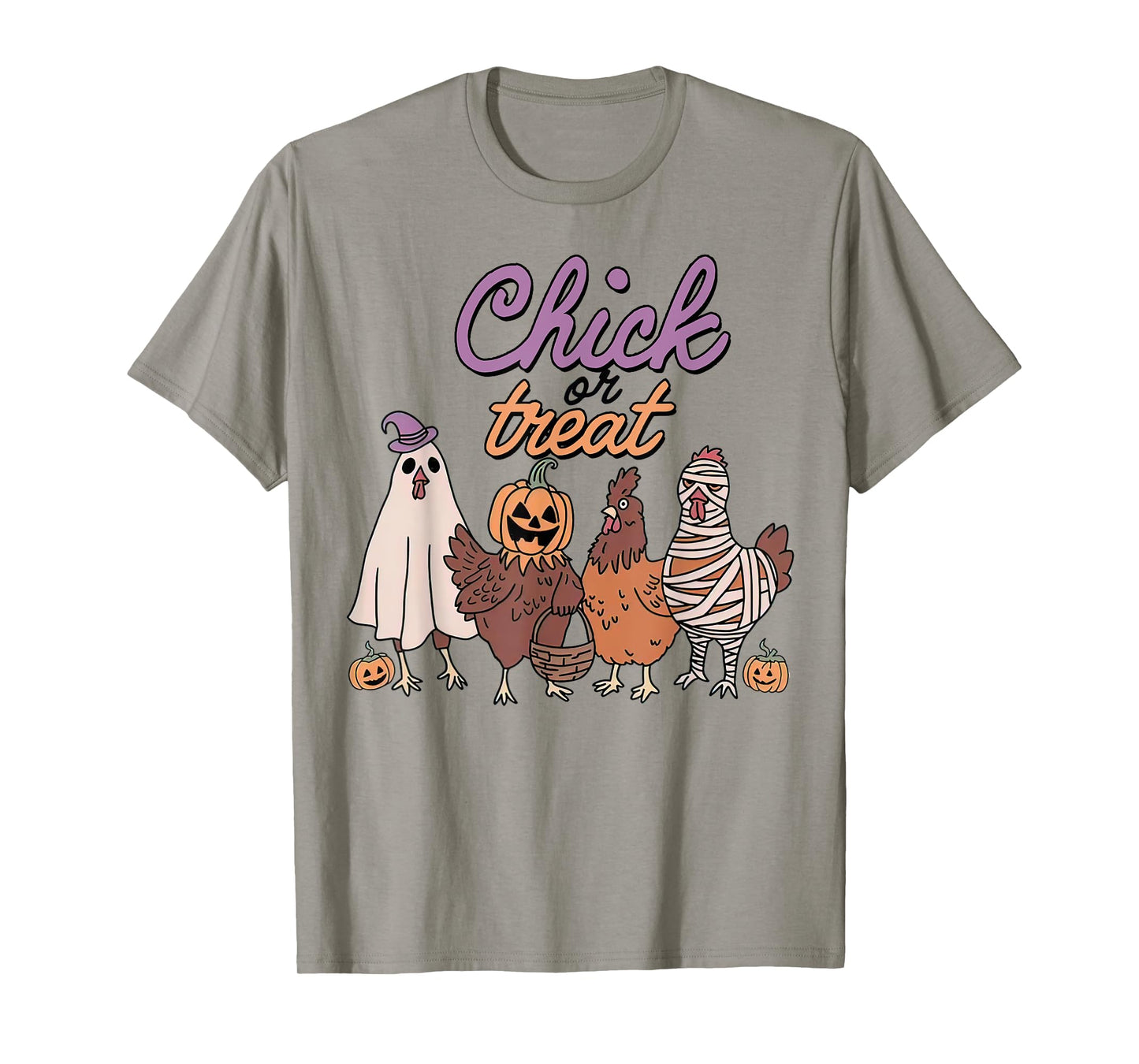 Chick Or Treat Funny Halloween For Chickens Lovers Tees T-Shirt