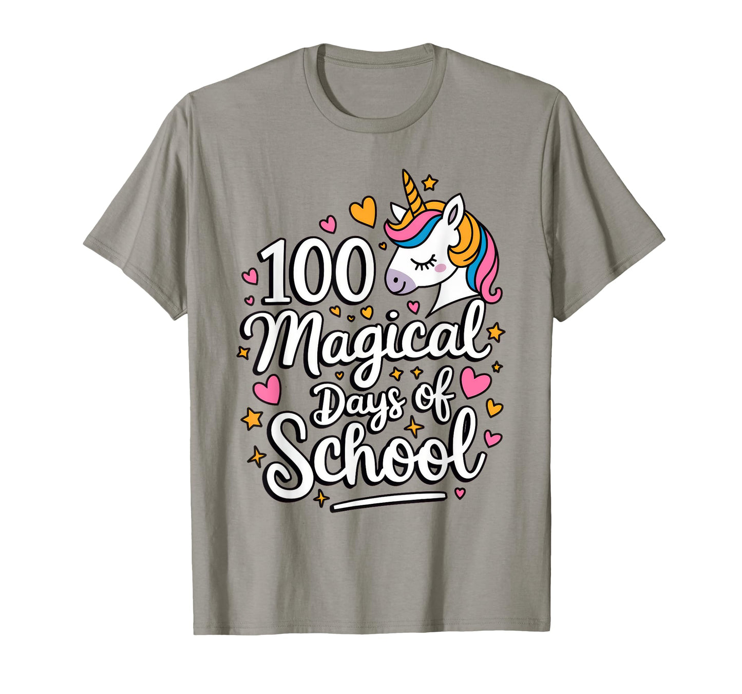 100 Magical Days of School Unicorn Girls 100th Day of School T-Shirt