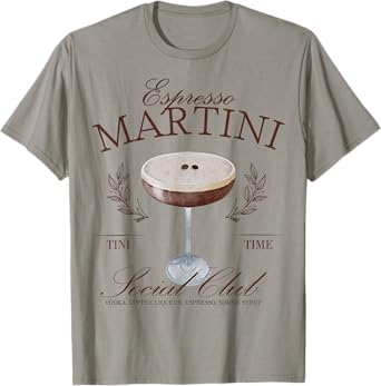 Espresso Martini Social Club Cocktail Bachelorette Design T-Shirt