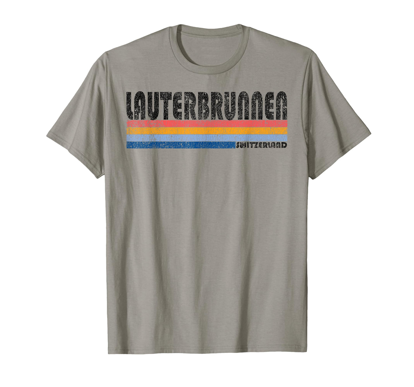 Vintage 1980s Style Lauterbrunnen Switzerland T Shirt T-Shirt