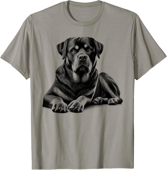 Rottweiler Dog in Lying Pose T-Shirt