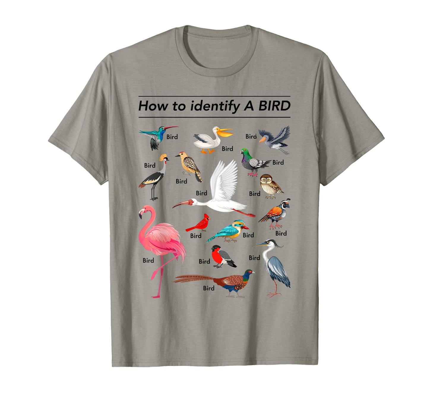 Birdwatcher Lover Funny Birdwatching How To Identify A Bird T-Shirt
